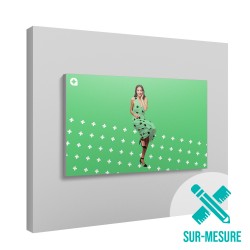 Cadre mural sur-mesure avec une toile tendue personnalisable