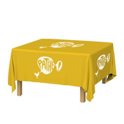 Nappe 100% Polyester sur mesure et personnalisation professionnel avec votre logo